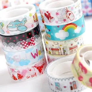 Free ship!1lot=100pc! DIY color fantasy cartoon tape/Decorative Transparent pvc tape/creative stationery
Free ship!1lot=100pc! DIY color fantasy cartoon tape/Decorative Transparent pvc tape/creative stationery