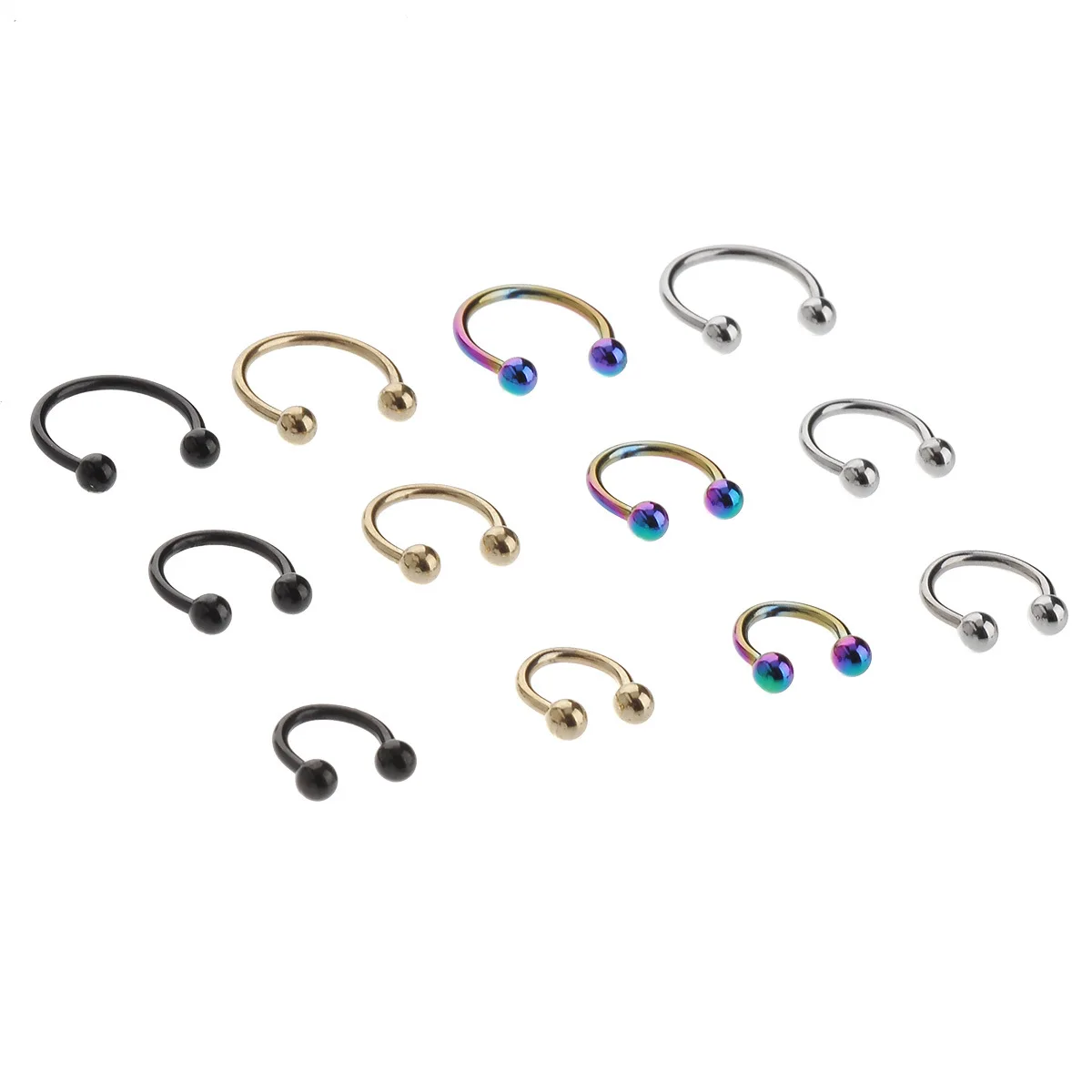 Sale 2 Pcs Stainless Steel Nostril Nose Ring Lip Rings Earrings Sircular Piercing Ball Horseshoe Hoop Ring Body Jewelry
Sale 2 Pcs Stainless Steel Nostril Nose Ring Lip Rings Earrings Sircular Piercing Ball Horseshoe Hoop Ring Body Jewelry