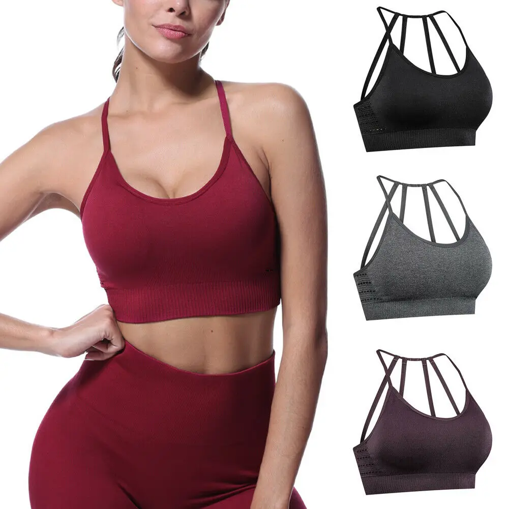 Casual Women's Comfortable Wirefree Padded Yoga Shirts Contour Soft Breathable Workout Sports Bra Strappy Slim Fitness Yoga Tops
Casual Women's Comfortable Wirefree Padded Yoga Shirts Contour Soft Breathable Workout Sports Bra Strappy Slim Fitness Yoga Tops
