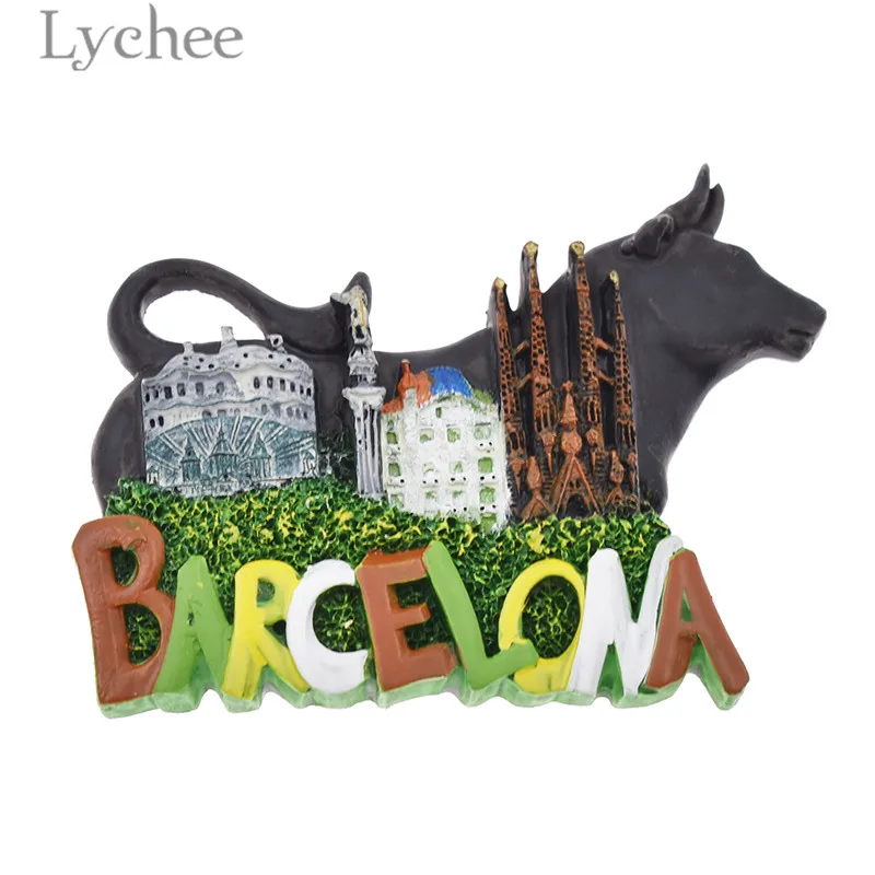 Lychee 1pcs 3D Barcelona Resin Fridge Magnet Creative Landscape Refrigerator Magnets Travel Souvenir Kitchen Decoration
Lychee 1pcs 3D Barcelona Resin Fridge Magnet Creative Landscape Refrigerator Magnets Travel Souvenir Kitchen Decoration