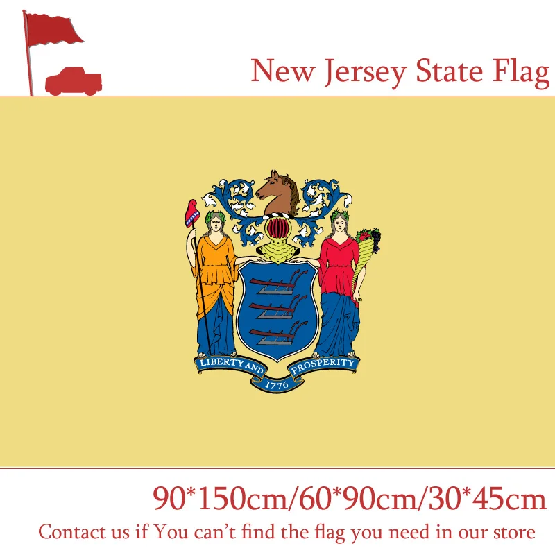 Free shipping 3x5ft American New Jersey State Polyester Banner Printing Size 90*150cm 60*90cm Flag 30*45cm Car Flag
Free shipping 3x5ft American New Jersey State Polyester Banner Printing Size 90*150cm 60*90cm Flag 30*45cm Car Flag