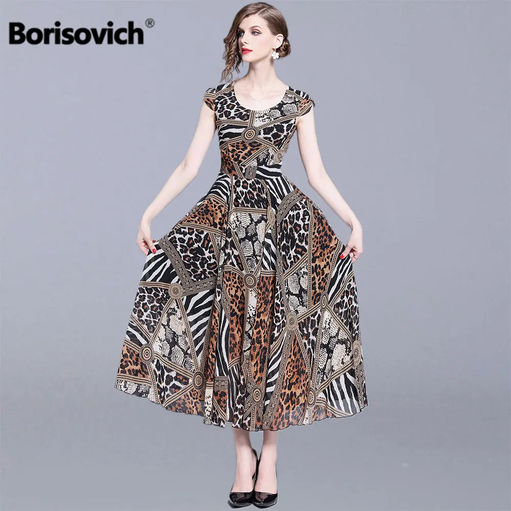 Borisovich Women Summer Chiffon Long Dress New 2019 Fashion Beach Style Vintage Leopard Print Female Casual Holiday Dress N1247
Borisovich Women Summer Chiffon Long Dress New 2019 Fashion Beach Style Vintage Leopard Print Female Casual Holiday Dress N1247