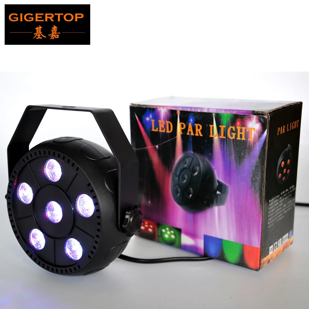 TIPTOP TP-P12 6X1W RGB 3IN1 Slim Stage Led Par Cans Build In Power Cable US/EU Power Plug Multi Color Mixing No Cooling Fan
TIPTOP TP-P12 6X1W RGB 3IN1 Slim Stage Led Par Cans Build In Power Cable US/EU Power Plug Multi Color Mixing No Cooling Fan