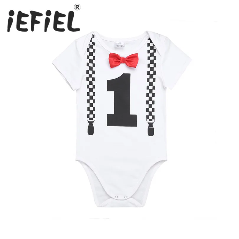 iEFiEL Infant Baby Boys Short Sleeves 1ST First Bowknot Birthday Party Gentleman Romper Jumpsuit Newborn Clothes Size 12-24M
iEFiEL Infant Baby Boys Short Sleeves 1ST First Bowknot Birthday Party Gentleman Romper Jumpsuit Newborn Clothes Size 12-24M