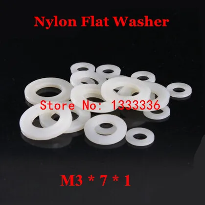 1000pcs M3*7*1 Nylon Flat Washer / M3 White Plastic Insulation Plain Ring Gasket Plated Spacers
1000pcs M3*7*1 Nylon Flat Washer / M3 White Plastic Insulation Plain Ring Gasket Plated Spacers