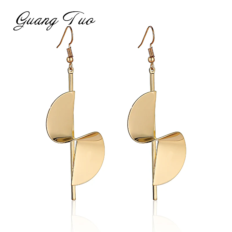 ES2115 Personality Spiral Earrings Irregular Geometric Golden Silver Drop Earrings For Women New Fashion Jewelry Brincos Party
ES2115 Personality Spiral Earrings Irregular Geometric Golden Silver Drop Earrings For Women New Fashion Jewelry Brincos Party