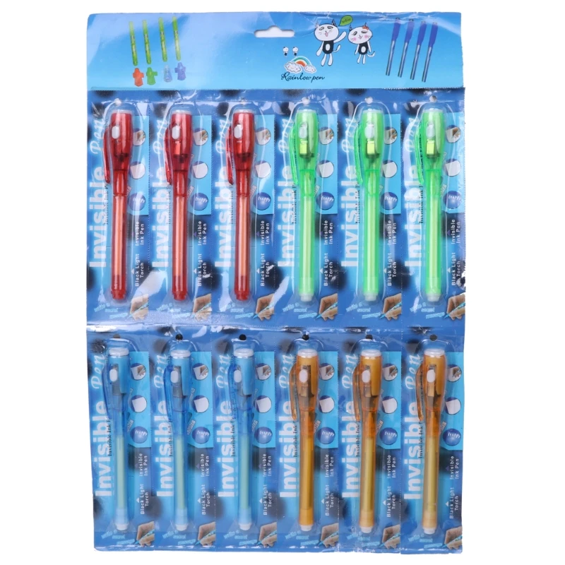 Invisible Ink Highlighter Pen Built in UV Light Magic Marker Secret Message Tool Set New
Invisible Ink Highlighter Pen Built in UV Light Magic Marker Secret Message Tool Set New