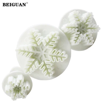 3pcs Snowflake Cookies Fondant Sugarcraft Mold Plunger Cutters Cake decorating tools Cupcake cake baking tools
3pcs Snowflake Cookies Fondant Sugarcraft Mold Plunger Cutters Cake decorating tools Cupcake cake baking tools