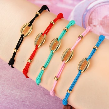12pcs/Sets Gold Alloy Shell Charms Bracelets&Bangles for Women Braided Adjustable Chain Anklets Bracelet Wristband mix colors
12pcs/Sets Gold Alloy Shell Charms Bracelets&Bangles for Women Braided Adjustable Chain Anklets Bracelet Wristband mix colors