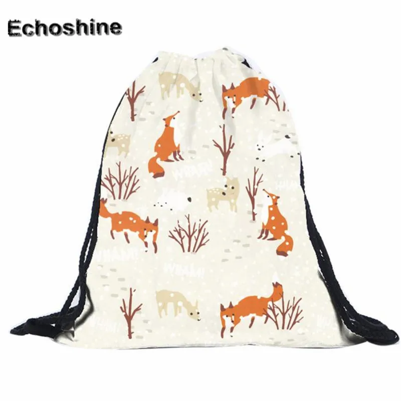 backpack female Unisex Polyester Backpacks 3D Fox Printing school bag Drawstring Backpack gift wholesale mochila feminine B20
backpack female Unisex Polyester Backpacks 3D Fox Printing school bag Drawstring Backpack gift wholesale mochila feminine B20
