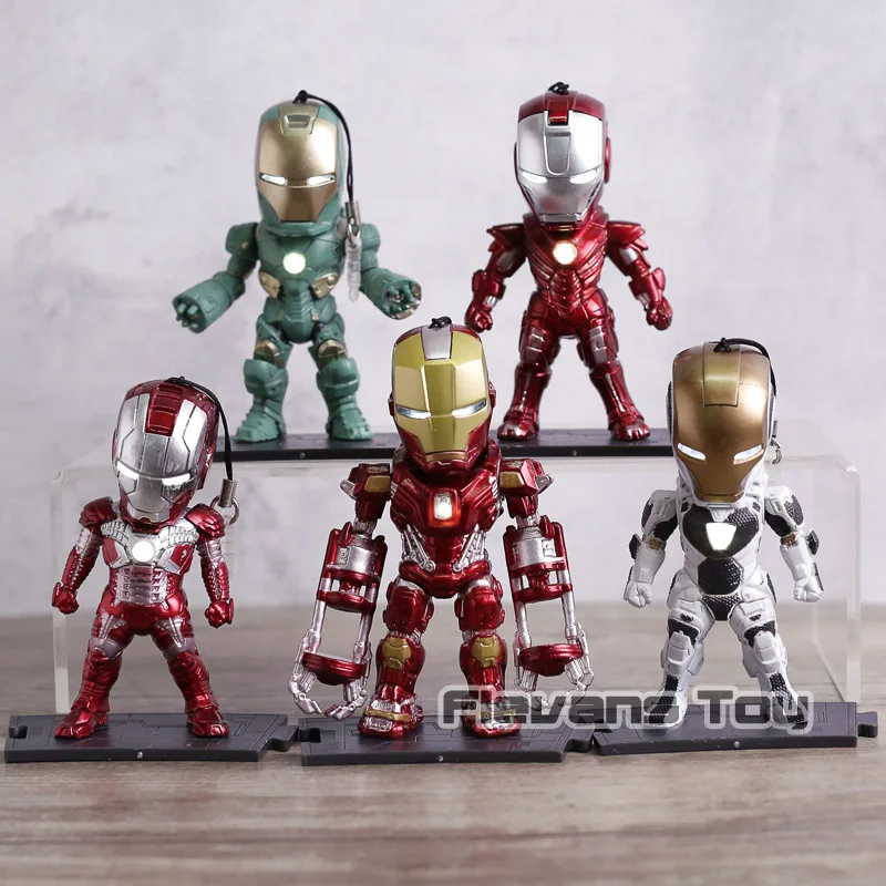 Marvel Super Hero Iron Man MK 5 29 33 35 39 PVC Action Figures Collectible Model Toys with LED Light 6pcs/set
Marvel Super Hero Iron Man MK 5 29 33 35 39 PVC Action Figures Collectible Model Toys with LED Light 6pcs/set
