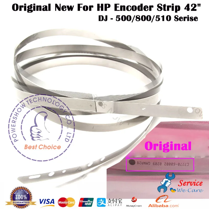 Original New Encoder strip 24 inch and 42inch C7769-60183 C7770-60013 For HP 510 HP500 HP800 HP510 Serise Plotter parts
Original New Encoder strip 24 inch and 42inch C7769-60183 C7770-60013 For HP 510 HP500 HP800 HP510 Serise Plotter parts