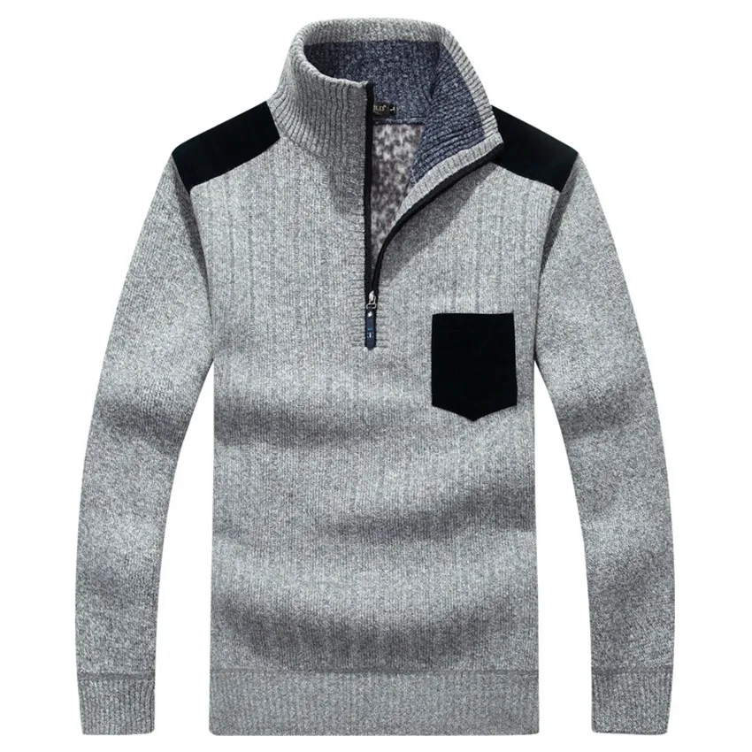 Autumn and winter men's jackets to keep warm vertical collar thickening plus velvet sweater bottoming high collar men loose knit
Autumn and winter men's jackets to keep warm vertical collar thickening plus velvet sweater bottoming high collar men loose knit