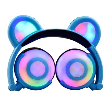 Bear Ear Bluetooth Headphones Flashing Cosplay Cat Headphone Foldable Over-Ear Gaming Headsets Earphone with LED Flash light
Bear Ear Bluetooth Headphones Flashing Cosplay Cat Headphone Foldable Over-Ear Gaming Headsets Earphone with LED Flash light