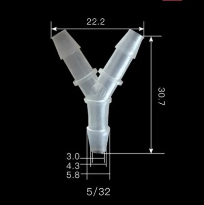 5pcs/lot Three-way Joint Y-joint PP waterproof joint water pipe switch valve fittings
5pcs/lot Three-way Joint Y-joint PP waterproof joint water pipe switch valve fittings