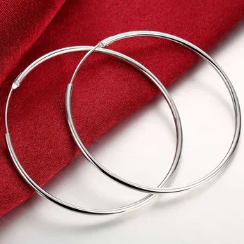 925 Sterling Silver Simple Fashion 35mm/50mm Round Circle Hoop Earrings For Women Trendy Jewelry Wholesale
925 Sterling Silver Simple Fashion 35mm/50mm Round Circle Hoop Earrings For Women Trendy Jewelry Wholesale