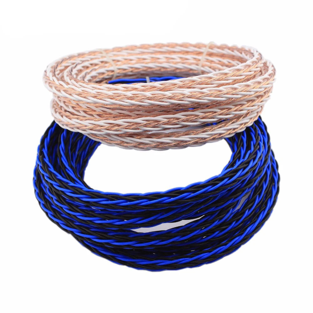 1 Meter High Quality 8TC Teflon OCC Copper Wire Cable for HIFI Audio Speaker Amplifier Turntable CD Player 16 Strands
1 Meter High Quality 8TC Teflon OCC Copper Wire Cable for HIFI Audio Speaker Amplifier Turntable CD Player 16 Strands