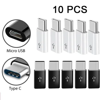 10 Pcs Mini Type C Adapter Micro USB Female To Type C Male Adapter Converter For Micro To USB-C Type-C USB 3.1 Data Charging
10 Pcs Mini Type C Adapter Micro USB Female To Type C Male Adapter Converter For Micro To USB-C Type-C USB 3.1 Data Charging