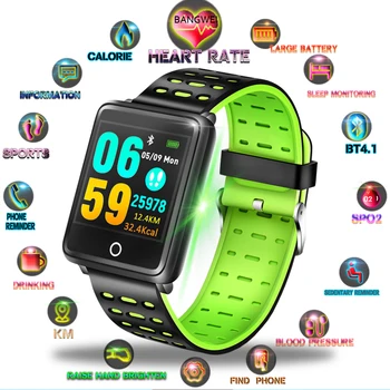 LIGE Smart Band 1.44 Inch 248*248 IP67 Waterproof Heart Rate Monitor Blood Pressure For Men Women Sport Watch Smart bracelet+Box
LIGE Smart Band 1.44 Inch 248*248 IP67 Waterproof Heart Rate Monitor Blood Pressure For Men Women Sport Watch Smart bracelet+Box