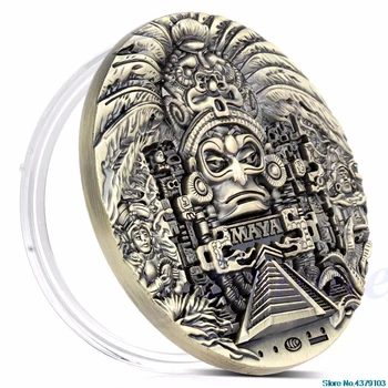 Mysterious Mayan Aztec Calendar Souvenir Prophecy Commemorative Coins Art Collection Gift Present Interesting
Mysterious Mayan Aztec Calendar Souvenir Prophecy Commemorative Coins Art Collection Gift Present Interesting