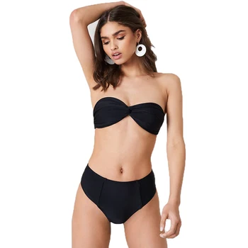 Bikini Swimwear Women Swimsuit 2019 Solid Color Off The Shoulder Brazilian Bikini Set Bathing Suit Female Summer Beach Wear 
Bikini Swimwear Women Swimsuit 2019 Solid Color Off The Shoulder Brazilian Bikini Set Bathing Suit Female Summer Beach Wear