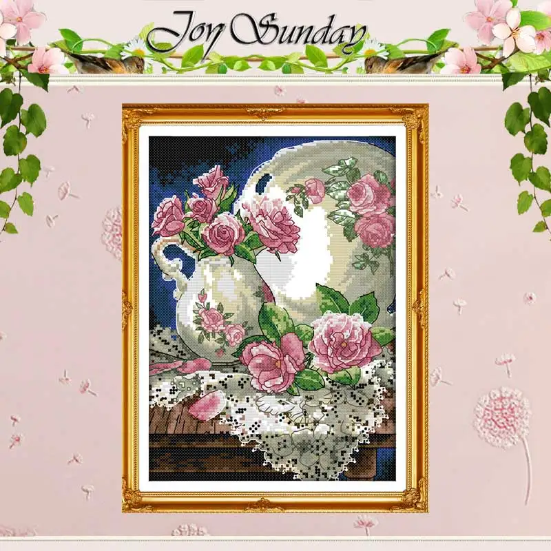Vase and Rose Patterns Counted Cross Stitch 11CT 14CT Cross Stitch Set Wholesale Flower Cross-stitch Kit Embroidery Needlework
Vase and Rose Patterns Counted Cross Stitch 11CT 14CT Cross Stitch Set Wholesale Flower Cross-stitch Kit Embroidery Needlework