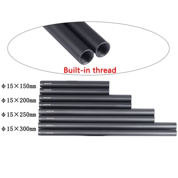 2Pcs 15mm Aluminum Alloy Rods Built-in connection thread for 15mm Rail Support System, LCD Light, Follow Focus, Matte Box
2Pcs 15mm Aluminum Alloy Rods Built-in connection thread for 15mm Rail Support System, LCD Light, Follow Focus, Matte Box