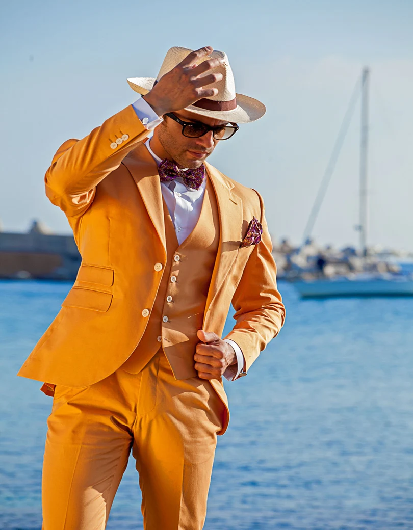 New Orange Groom Tuxedos 3 Piece Slim Fit Mens Wedding Prom Party Suits Italian Style Man Suit(Jacket+Pants+Vest)terno masculino
New Orange Groom Tuxedos 3 Piece Slim Fit Mens Wedding Prom Party Suits Italian Style Man Suit(Jacket+Pants+Vest)terno masculino