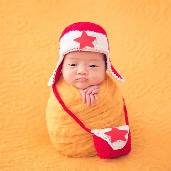 Newborn baby photography accessories crochet hat bag leifeng costume infant baby photo props toddler studio shoot fotografia new
Newborn baby photography accessories crochet hat bag leifeng costume infant baby photo props toddler studio shoot fotografia new