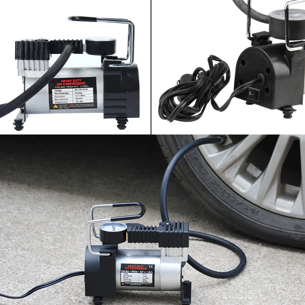 DC12V Portable Car Electric Tire Inflator Pump Air Compressor 150PSI Electric Tyre Inflator Pump for Auto Bicycles Motorcycles
DC12V Portable Car Electric Tire Inflator Pump Air Compressor 150PSI Electric Tyre Inflator Pump for Auto Bicycles Motorcycles