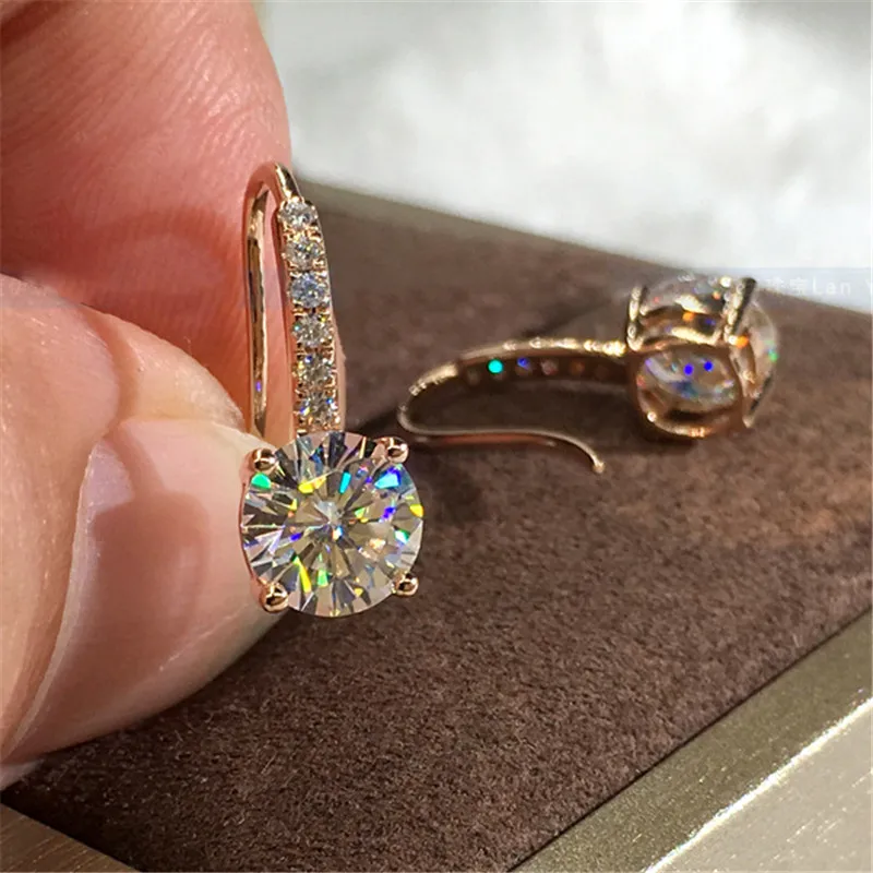 2019 Romantic Drop Earrring 1ct AAAAA cz Real 925 sterling silver Statement Party Wedding Dangle Earrings for women Jewelry
2019 Romantic Drop Earrring 1ct AAAAA cz Real 925 sterling silver Statement Party Wedding Dangle Earrings for women Jewelry