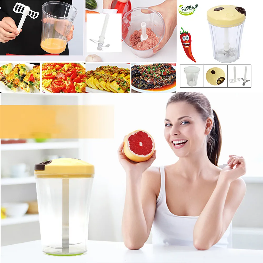Multi-function Salad Safe Food Material Crusher 100% Brand New Food Processor Manual Meat Machine Crusher Chopper Kitchen Tools
Multi-function Salad Safe Food Material Crusher 100% Brand New Food Processor Manual Meat Machine Crusher Chopper Kitchen Tools