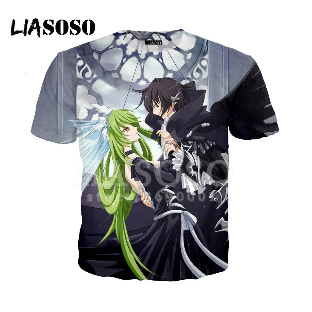 LIASOSO New 3D Print Women Men CODE GEASS Lelouch of the Rebellion Tshirt Summer T-shirt Hip Hop Pullover Short Sleeve X1104
LIASOSO New 3D Print Women Men CODE GEASS Lelouch of the Rebellion Tshirt Summer T-shirt Hip Hop Pullover Short Sleeve X1104