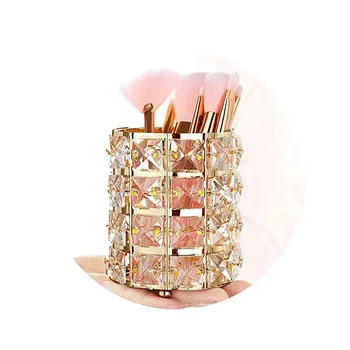New handmade crystal rotating makeup brush holder eyebrow pencil pencil cup collection cosmetics storage cabinet dressing table
New handmade crystal rotating makeup brush holder eyebrow pencil pencil cup collection cosmetics storage cabinet dressing table