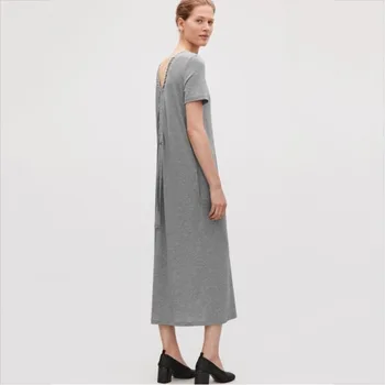 DEAT 2020 New Summer Fashion Styles Women Clothes V-neck Pleated Pullover Long Loose Dress Drawstring Gray And Black WH13502L
DEAT 2020 New Summer Fashion Styles Women Clothes V-neck Pleated Pullover Long Loose Dress Drawstring Gray And Black WH13502L