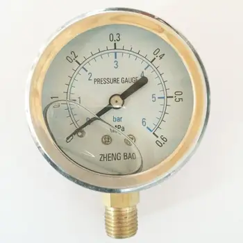 Zhengbao hydraulic oil pressure gauge YN-60 0-0.6 vibration proof pressure gauge (full range) shockproof pressure gauge
Zhengbao hydraulic oil pressure gauge YN-60 0-0.6 vibration proof pressure gauge (full range) shockproof pressure gauge