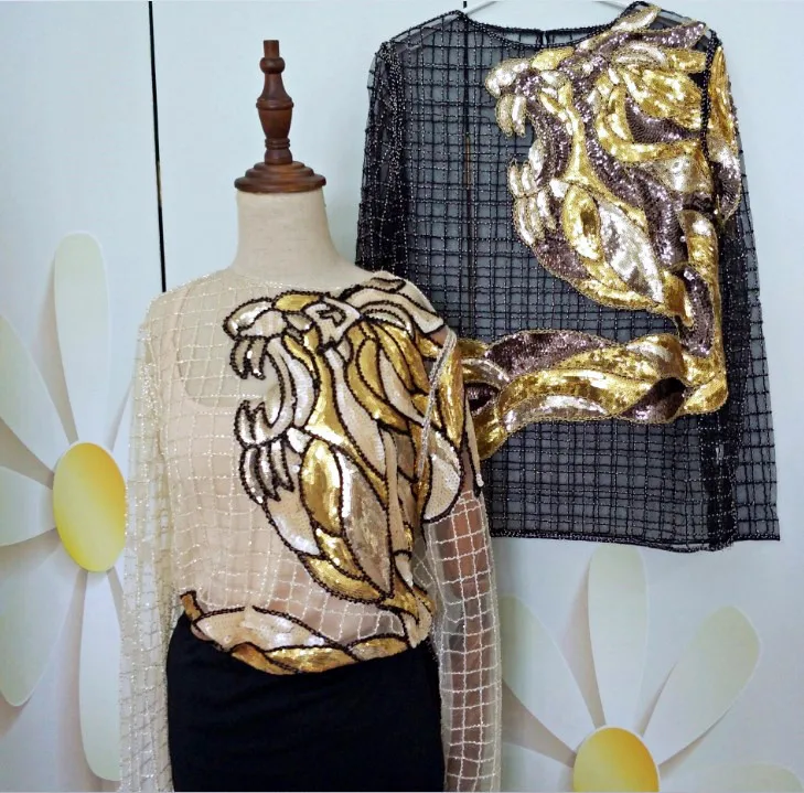 Luxury 2017 New Sequined Blouses Women Shirts Long Sleeved Plaid Cool Lion Shinny Sheer Sexy Party Blouses Star Clothing NS121
Luxury 2017 New Sequined Blouses Women Shirts Long Sleeved Plaid Cool Lion Shinny Sheer Sexy Party Blouses Star Clothing NS121