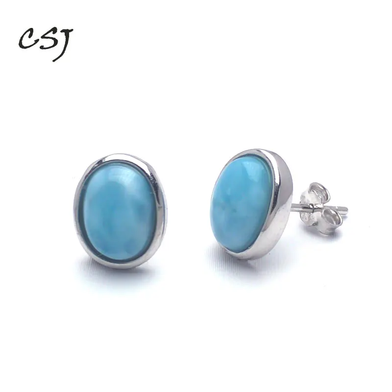CSJ Natural Blue Larimar Earring Sterling 925 Silver High Quality Larimar Fine Jewelry Women Femme Wedding Party Gift
CSJ Natural Blue Larimar Earring Sterling 925 Silver High Quality Larimar Fine Jewelry Women Femme Wedding Party Gift