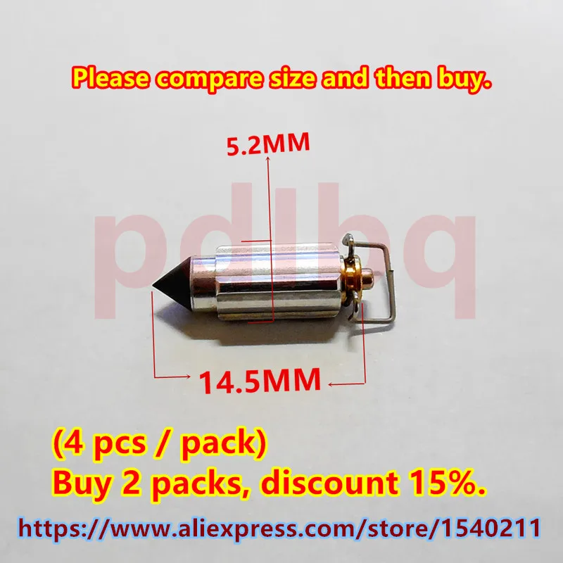 (4 pcs / pack) Mikuni carburetor needle valve for Bandit250 ~ 400 (GSF250 ~ 400) GJ74 / GK75/79A YM XJR400 XV125/250/400
(4 pcs / pack) Mikuni carburetor needle valve for Bandit250 ~ 400 (GSF250 ~ 400) GJ74 / GK75/79A YM XJR400 XV125/250/400