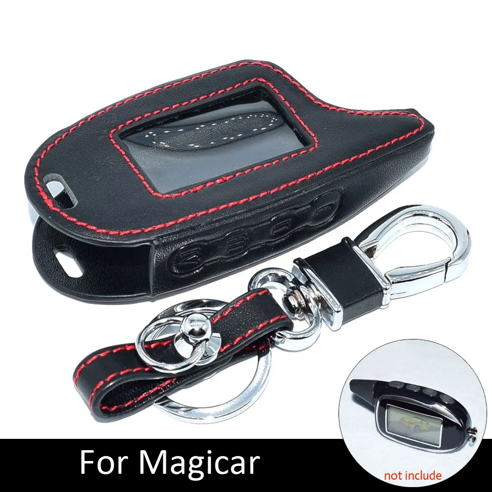 Genuine Leather Car Key Case LCD Remote Controller Cover Keys Bag For Magicar 7 M7 M561 M101AS Two Way Car Alarm Transmitter
Genuine Leather Car Key Case LCD Remote Controller Cover Keys Bag For Magicar 7 M7 M561 M101AS Two Way Car Alarm Transmitter