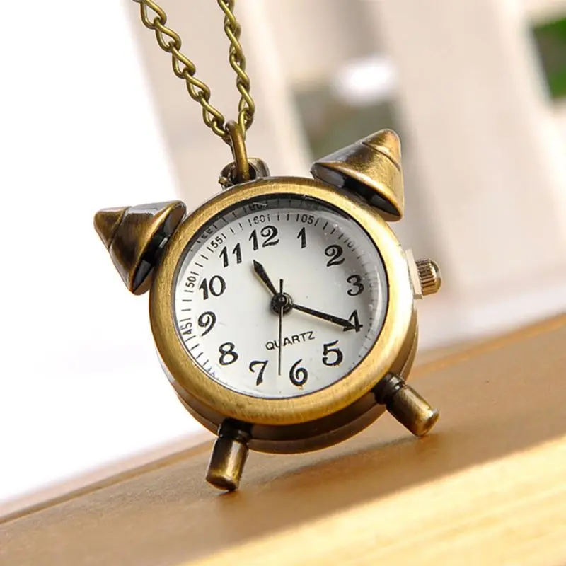 Pocket Watch Personality Alarm Shape Vintage Bronze Creative Watches Unisex Women Men Charm Pendant Sweater Chain Quartz Clock
Pocket Watch Personality Alarm Shape Vintage Bronze Creative Watches Unisex Women Men Charm Pendant Sweater Chain Quartz Clock