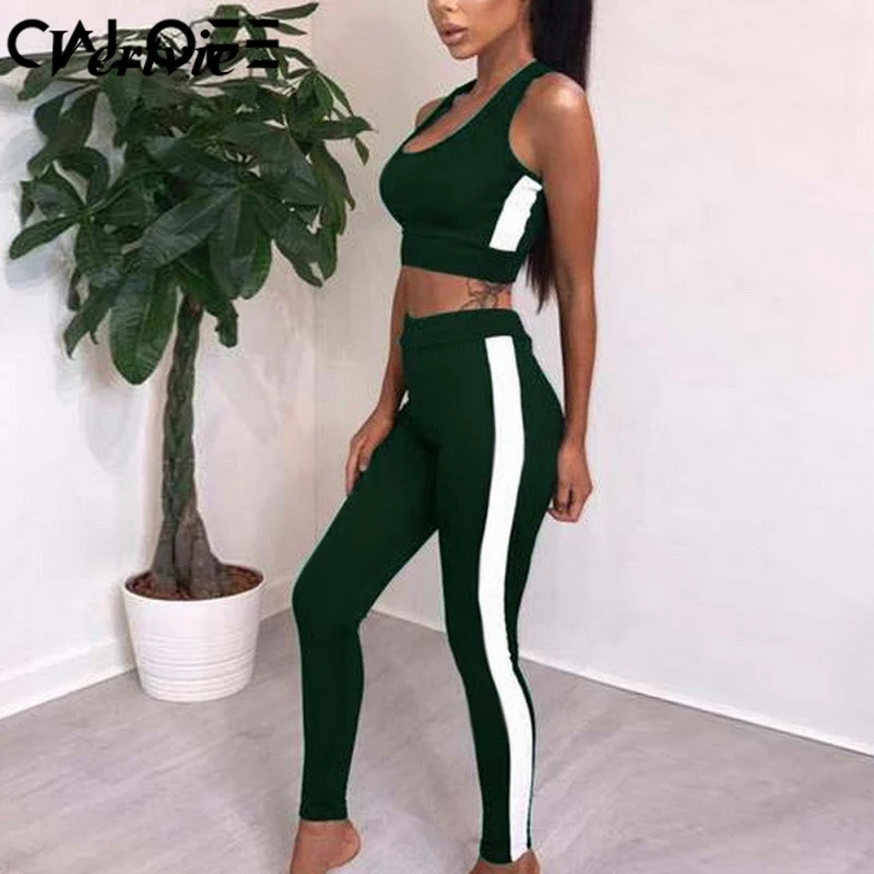 Vertvie Women's Yoga Sets Tracksuit Tights Sportswear Fitness Yoga Suit Sport Set Female Gym Workout 2 Piece Jumpsuit Crop Tops
Vertvie Women's Yoga Sets Tracksuit Tights Sportswear Fitness Yoga Suit Sport Set Female Gym Workout 2 Piece Jumpsuit Crop Tops