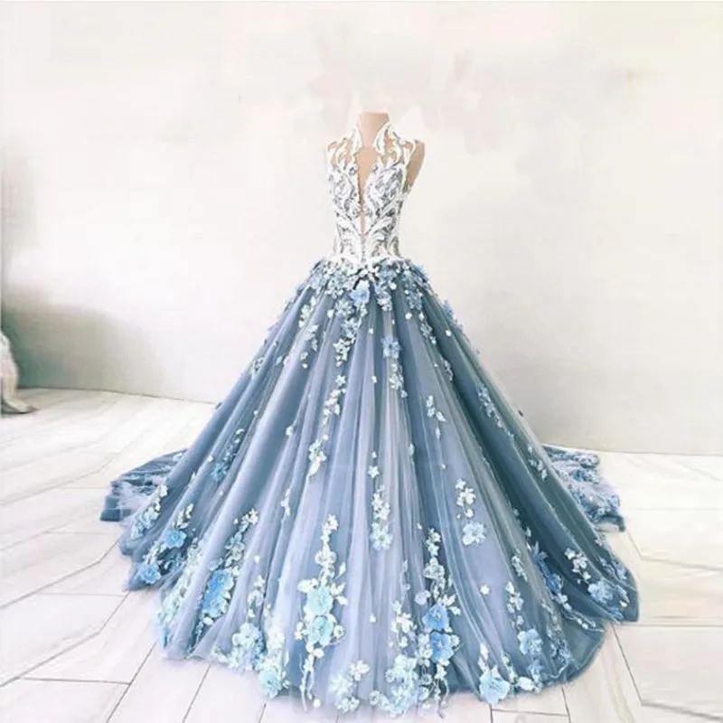 2019 Hot Sale Elegant 3D Floral Flowers Evening Formal Dress Ball Gown Lace Appliques Beads Prom Gown Vintage Party Dresses
2019 Hot Sale Elegant 3D Floral Flowers Evening Formal Dress Ball Gown Lace Appliques Beads Prom Gown Vintage Party Dresses