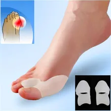 

2Pair Toe Seperating Gel Bunion Shield Separate Toes Stretchers Protector Hallux Valgus Correction Silicone Foot Bicyclic Thumb