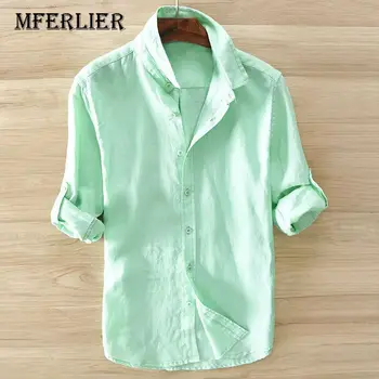 MFERLIER Autumn shirts men Shoulder 39-49cm Long sleeve cotton linen men shirt 5 colors
MFERLIER Autumn shirts men Shoulder 39-49cm Long sleeve cotton linen men shirt 5 colors