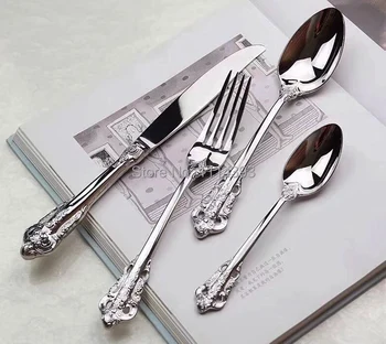 2344 18-10 Stainless steel Cutlery set 24pcs / Flatware set of Restaurant & Hotel / Dinner Knife,fork,spoon / Tableware
2344 18-10 Stainless steel Cutlery set 24pcs / Flatware set of Restaurant & Hotel / Dinner Knife,fork,spoon / Tableware