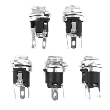 5Pcs 5.5 X 2.1mm DC Power Supply Jack Socket Female Panel Mount Connector Plug Adapter 2 Terminal Types 5.5x2.1 Connectors
5Pcs 5.5 X 2.1mm DC Power Supply Jack Socket Female Panel Mount Connector Plug Adapter 2 Terminal Types 5.5x2.1 Connectors