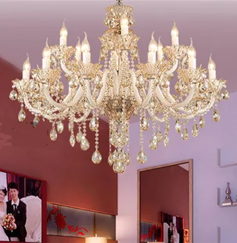 Home deco led candle chandelier champagne crystal lighting dining room living room hotel chandelier hanging light E14 lampe
Home deco led candle chandelier champagne crystal lighting dining room living room hotel chandelier hanging light E14 lampe