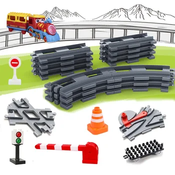 Railway transport Assemble Big Building Blocks Track Set Compatible Duploes Train Bricks Home Interactive Toys For Children Gift
Railway transport Assemble Big Building Blocks Track Set Compatible Duploes Train Bricks Home Interactive Toys For Children Gift