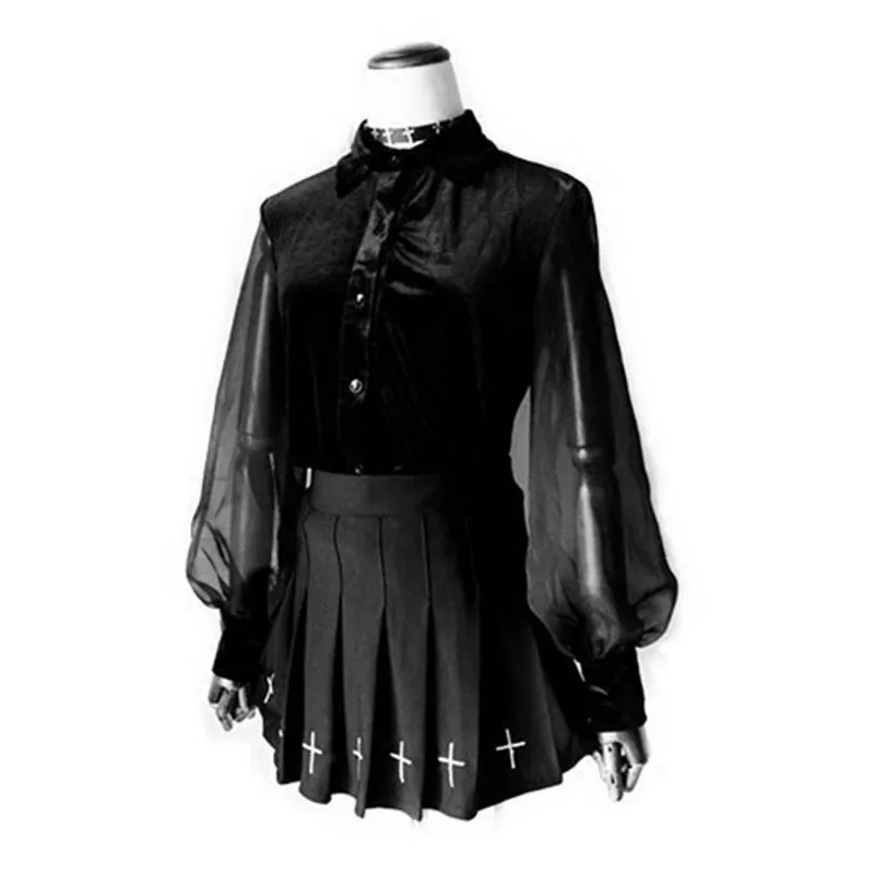 Women Autumn Velvet Gothic Blusas Femininas Ladies Autums Tops long Slevee Sexy Blouses and Tops Office Vintage Shirt Workwear
Women Autumn Velvet Gothic Blusas Femininas Ladies Autums Tops long Slevee Sexy Blouses and Tops Office Vintage Shirt Workwear